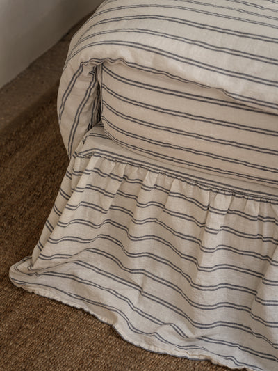 Ivory Kemptown Stripe Linen Blend Valance - alternate image