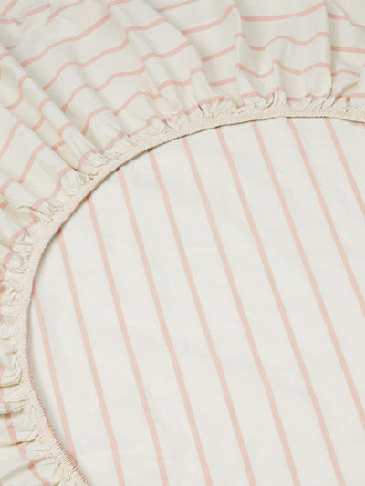 Blush Pink Slumber Stripe Fitted Sheet