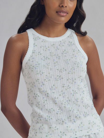 Spring Sprig Pointelle Vest - alternate image