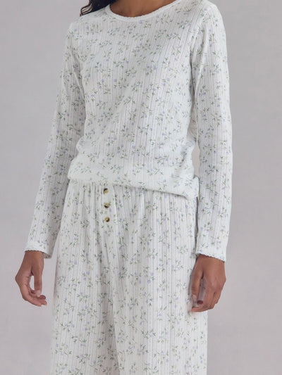 Spring Sprig Pointelle Trouser - alternate image