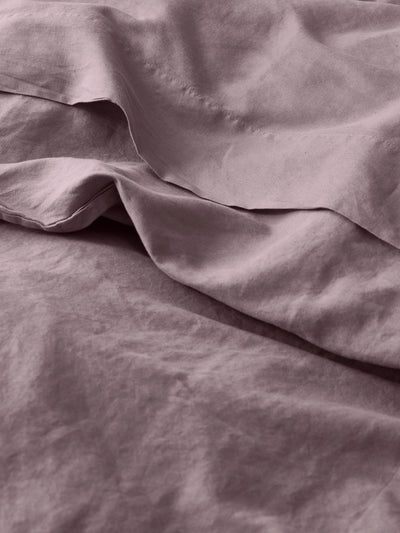 Elderberry Linen Blend Flat Sheet