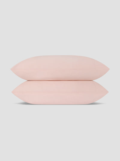 Poetic Pink Washed Cotton Percale Pillowcases (Pair)