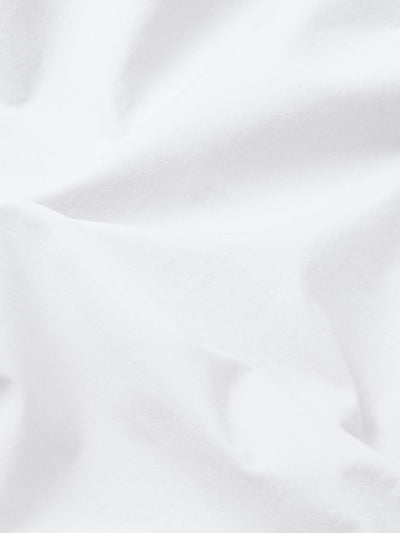 White Washed Cotton Percale Pillowcases (Pair)